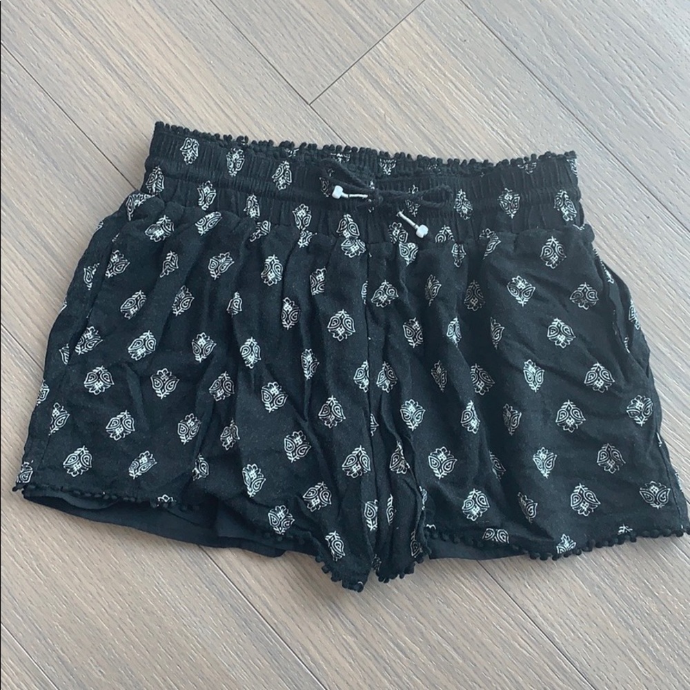 💖Tie front pattered soft shorts